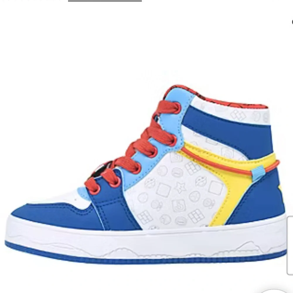 Blue and Red Super‎ Mario High-Top Sneakers